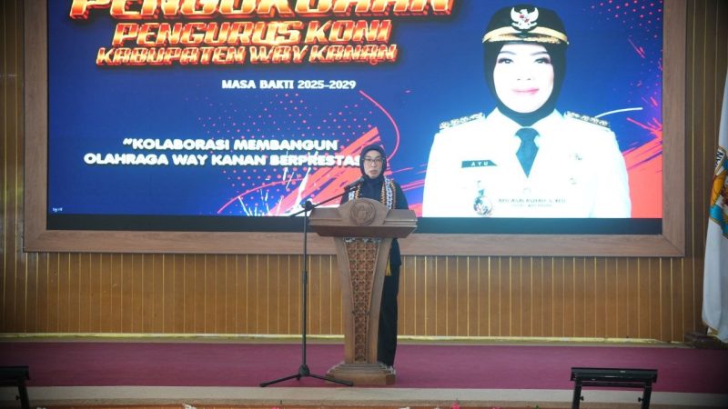 Indra Septa Purnama Resmi Pimpin KONI Waykanan 2025–2029