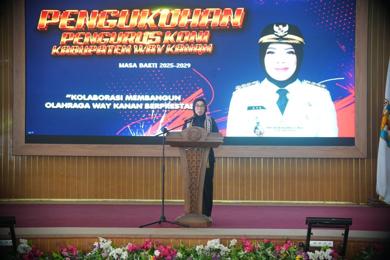 Indra Septa Purnama Resmi Pimpin KONI Waykanan 2025–2029